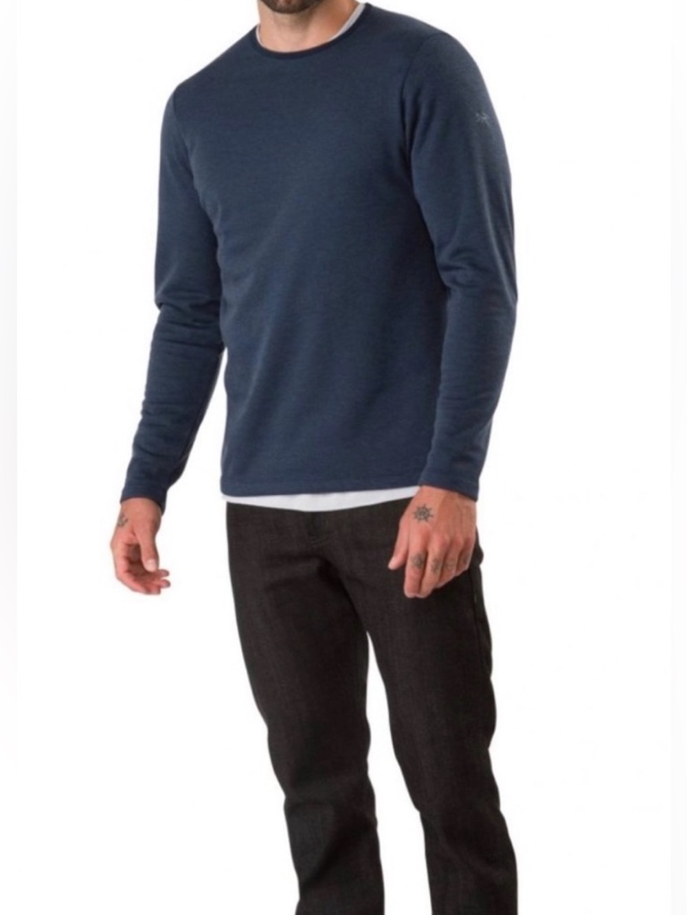 Arc'teryx Dallen Fleece Pullover‎ Sweatshirt Size XL Blue Navy Lightweight Trail